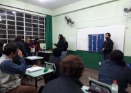 Alunos Pedagogia em Atividade com o EJA do Colégio Pelotense