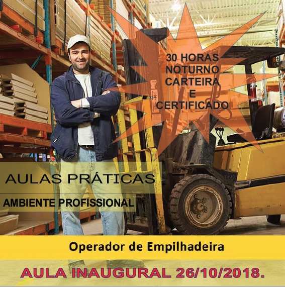 Inaugural curso OPERADOR DE EMPILHADEIRA