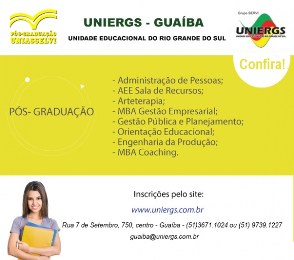 ABERTAS AS INSCRIÇÕES PARA OS CURSOS DE PÓS-GRADUAÇÃO